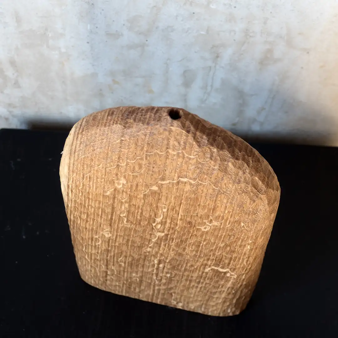 Geschenkidee_besonders_Vase_Eiche_Holz_Deko