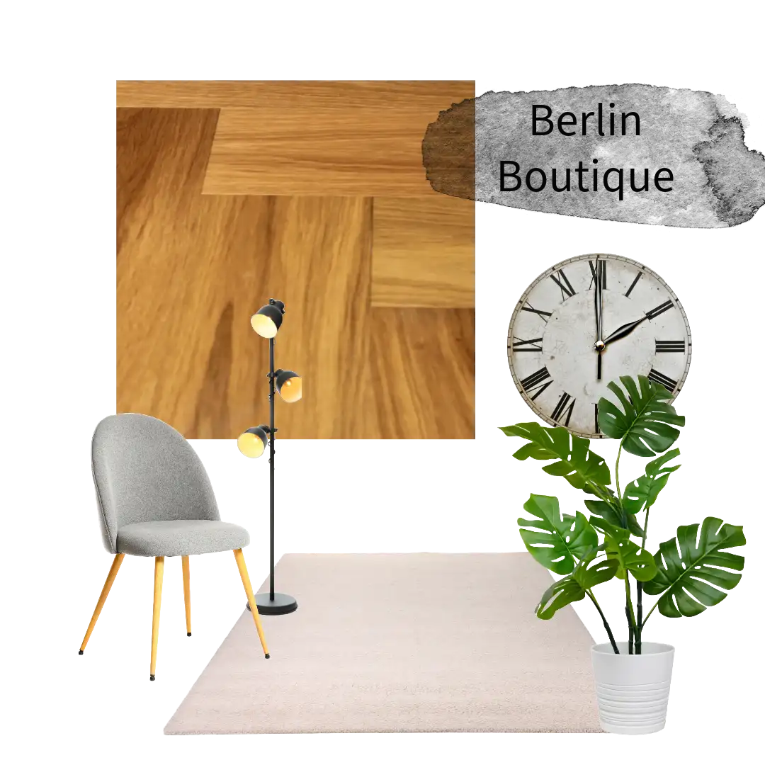 Parkett-Fischgrat-Berlin-Boutique-Moodboard Moodboard passend zum Stil Berlin Boutique
