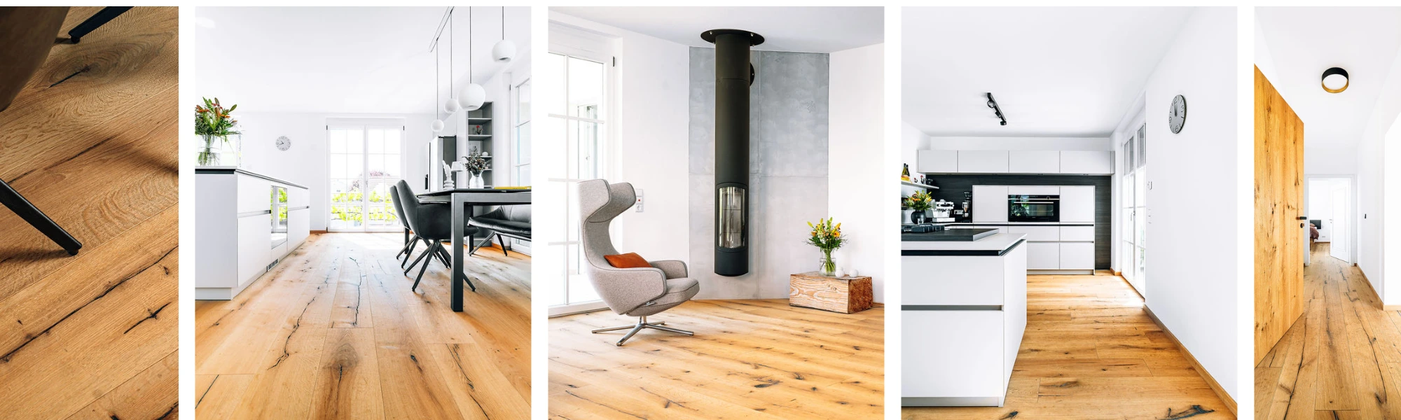 Modernes Wohnen mit Charakter – Parkett Eiche New York Loft Pure im Referenzprojekt Banner_NewYorkLoft_Parkett_modern