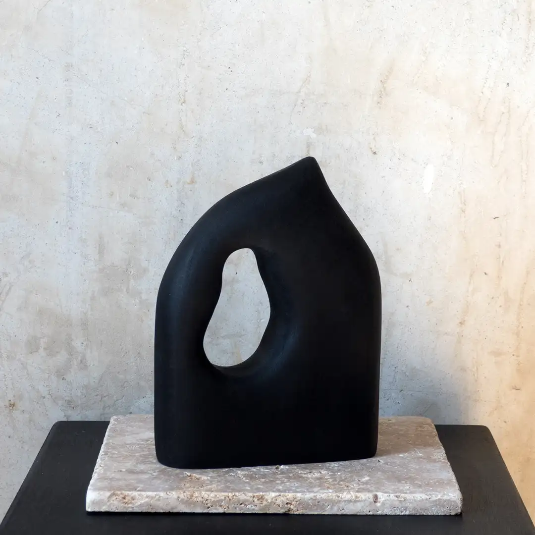 Vase_handgemacht_geschwrzte_Buche_holz_dekoartikel