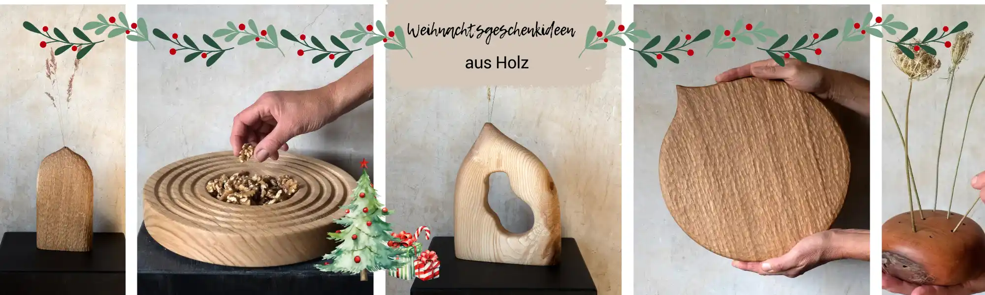 So macht ihr euren Liebsten zu Weihnachten eine ganz besondere Freude – mit Geschenkideen aus Holz 🎁✨